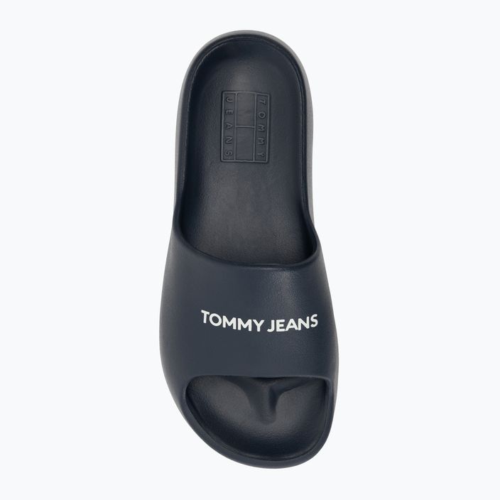 Női papucs Tommy Jeans Chunky Flatform Slide dark night navy 5