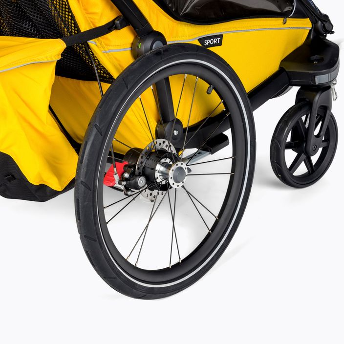 Thule Chariot Sport 2 személyes kerékpár utánfutó sárga 10201024 5