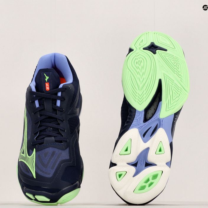 Férfi röplabda cipő Mizuno Wave Lightning Z7 esti kék / tech zöld / lolite 10