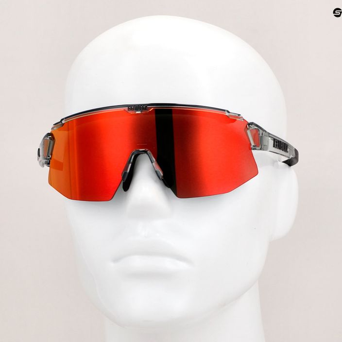 Bliz Breeze S3+S2 átlátszó sötétszürke/barna piros multi/narancssárga kerékpáros szemüveg 11