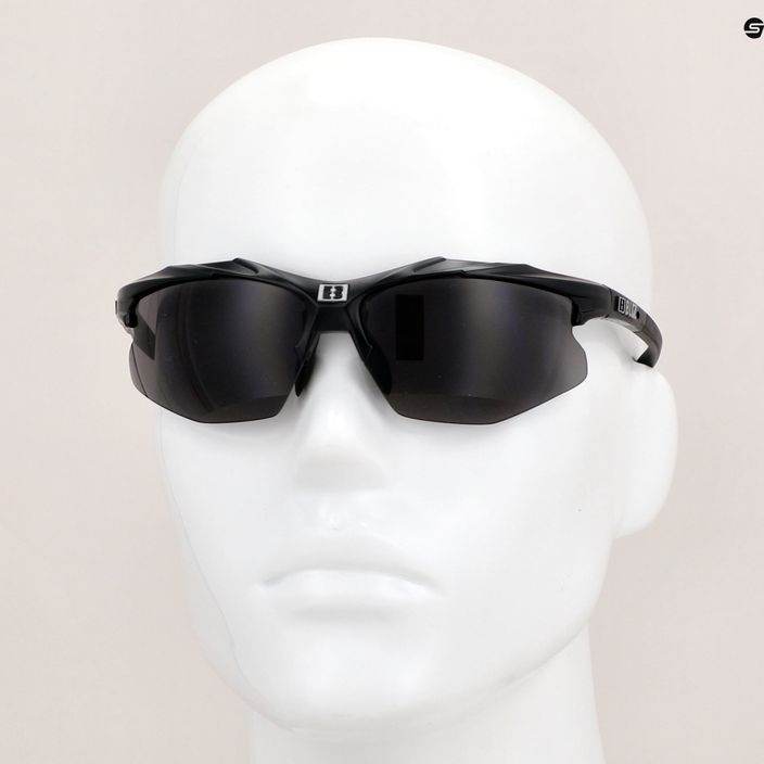 Bliz Hybrid S3 fényes fekete / füstös kerékpáros szemüveg 11