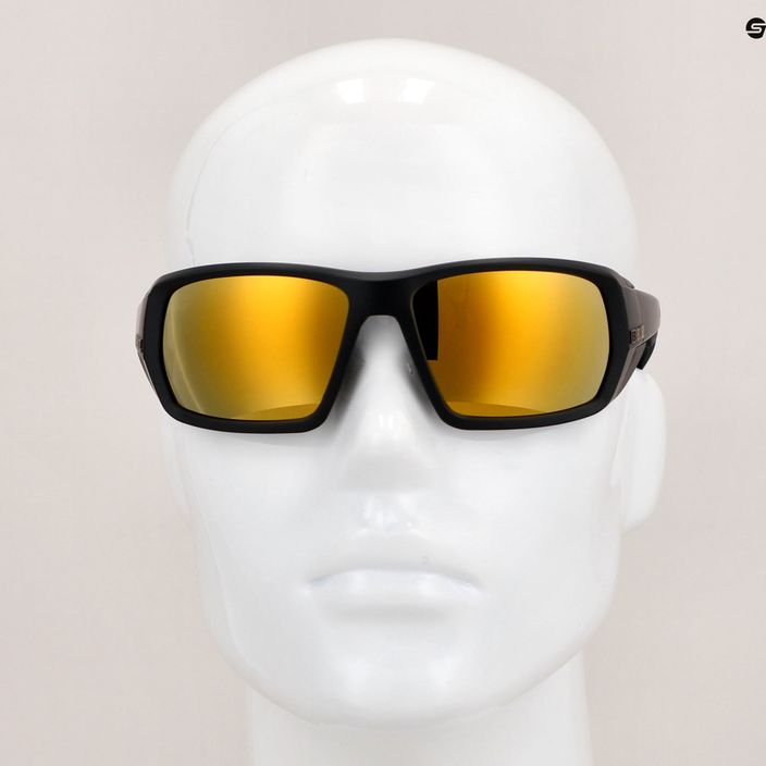 Bliz Peak S4 matt fekete/barna arany tükrös kerékpáros szemüveg 16