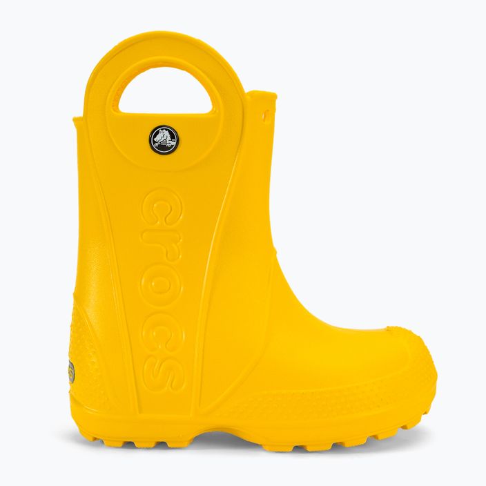Gyermek gumicsizma Crocs Handle Rain Boot Kids yellow 2