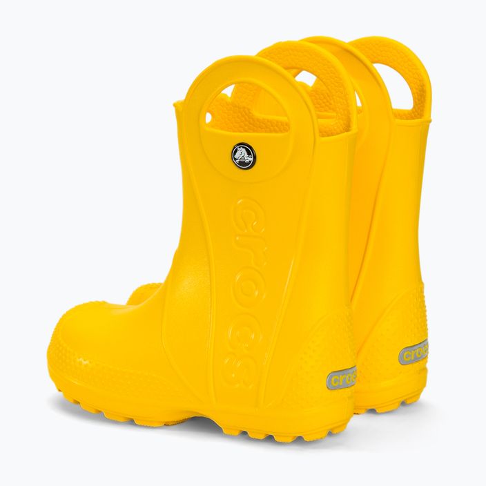 Gyermek gumicsizma Crocs Handle Rain Boot Kids yellow 3