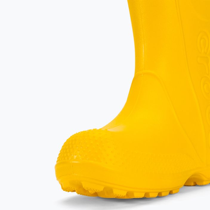 Gyermek gumicsizma Crocs Handle Rain Boot Kids yellow 8
