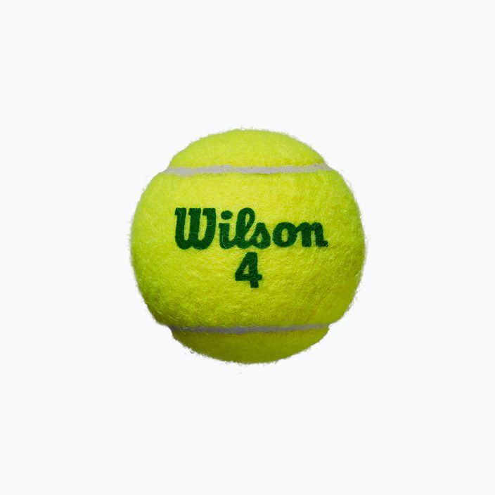 Gyermek teniszlabda szett Wilson Starter Play Green 4 db sárga WRT137400 3