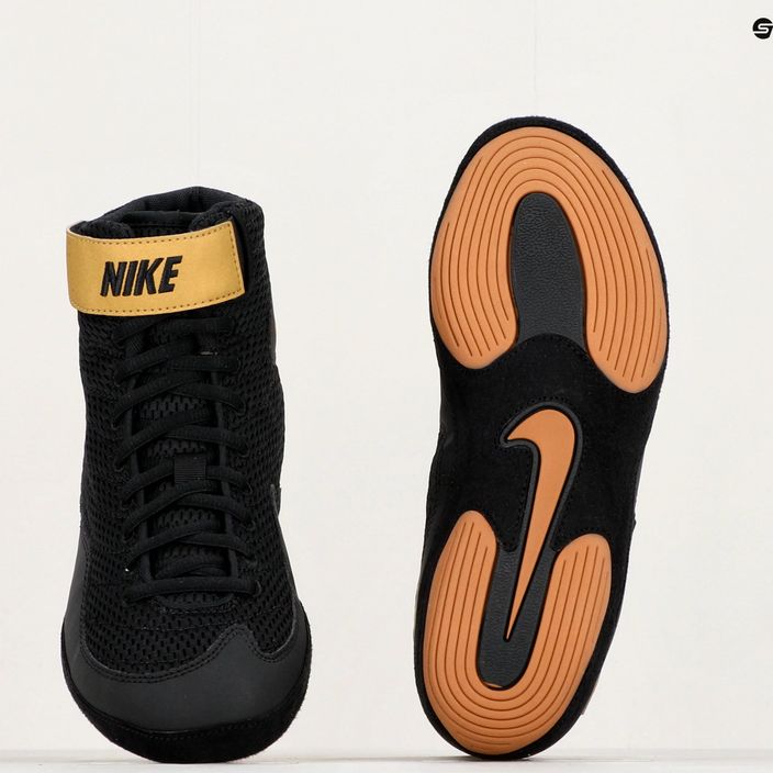 Férfi birkózó cipő Nike Inflict 3 Limited Edition fekete/vegas arany 8
