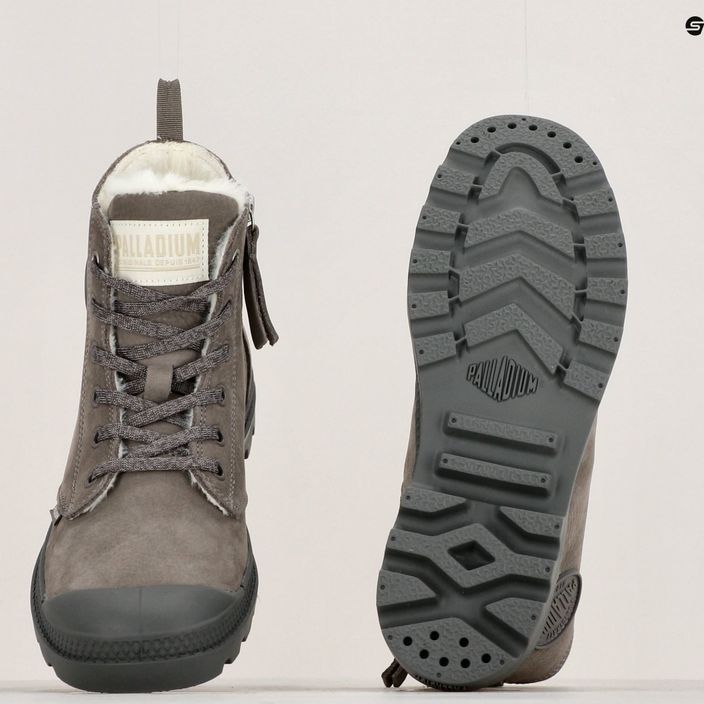 Női cipő Palladium Pampa HI ZIP WL cloudburst/charcoal gray 15