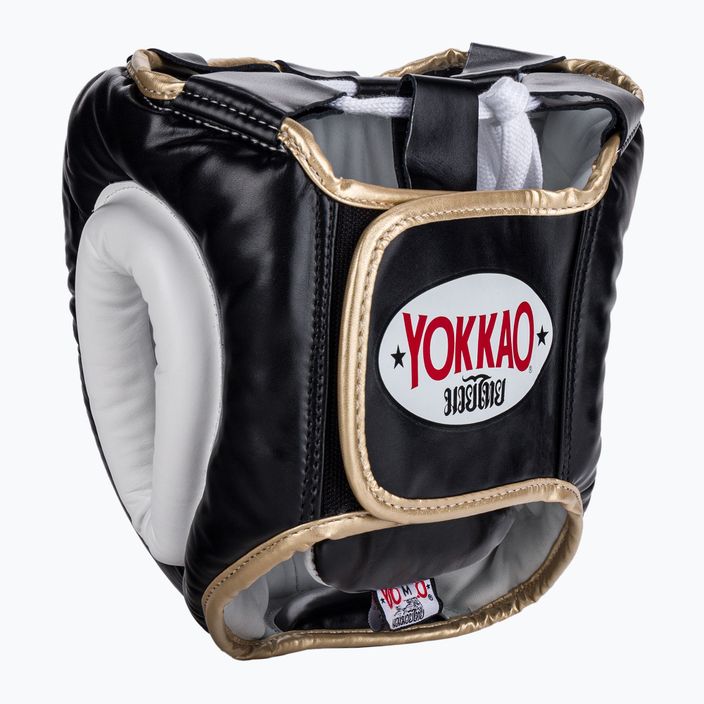 YOKKAO edző fejvédő harci sport sisak fekete HYGL-1-1 2