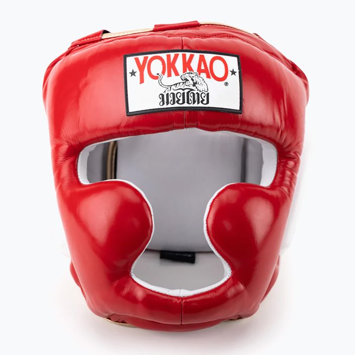 YOKKAO edzés fejvédő harci sport sisak piros HYGL-1-2 5