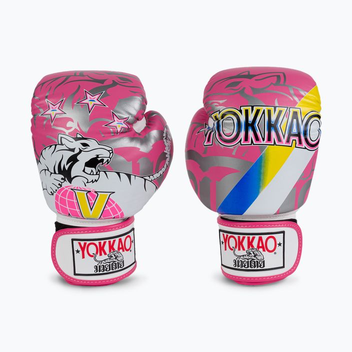 YOKKAO 90'S bokszkesztyű rózsaszín BYGL-90-8