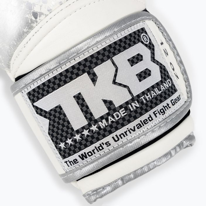 Top King Muay Thai Super Star Snake bokszkesztyű fehér TKBGSS-02A-WH 5