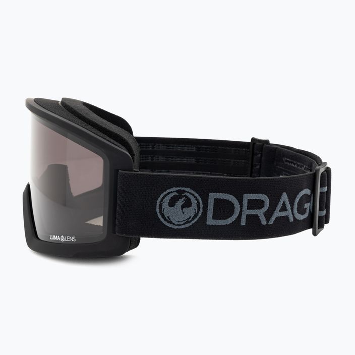 DRAGON DX3 L OTG blackout/lumalens sötét füst síszemüveg 4