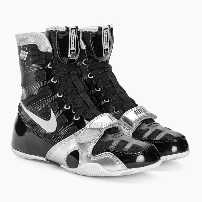 Nike Hyperko MP bokszcipő fekete/tükröző ezüst 4