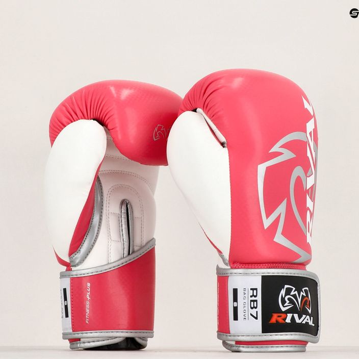 Rival Fitness Plus Bag rózsaszín/fehér bokszkesztyű 10