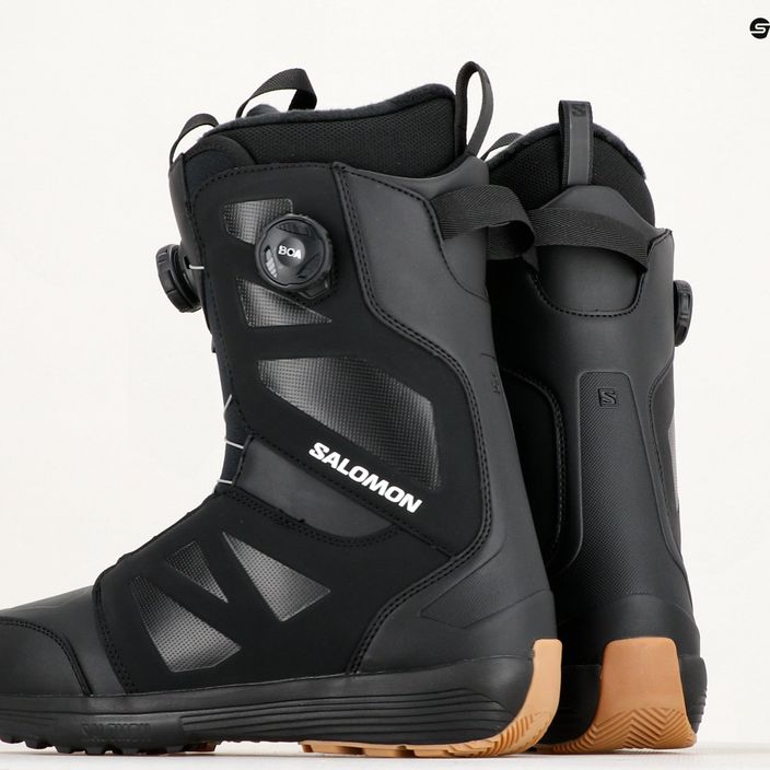Férfi Salomon Launch Boa SJ Boa fekete/fekete/fehér snowboard cipő 11