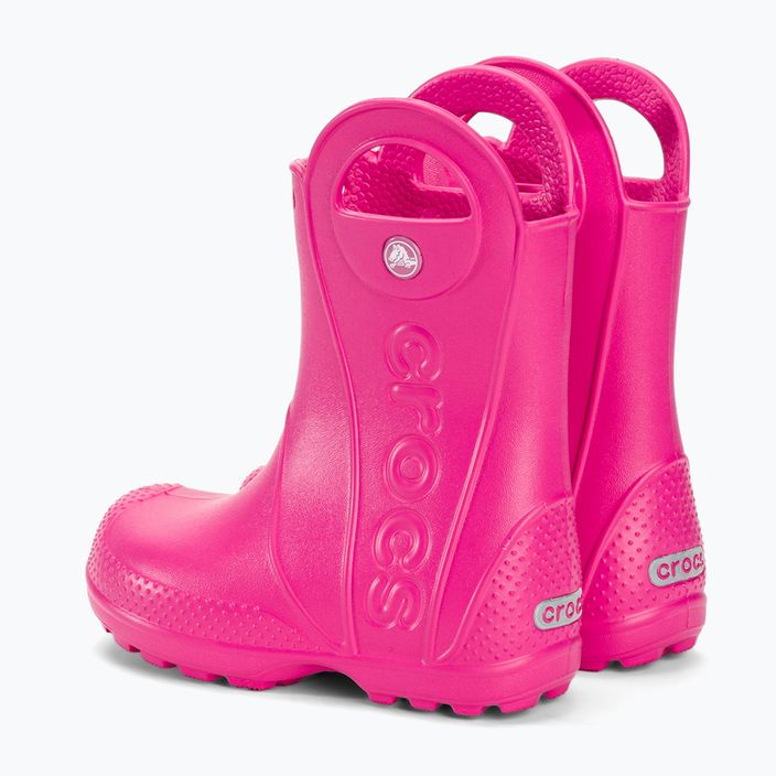 Gyermek gumicsizma Crocs Handle Rain Boot Kids candy pink 3