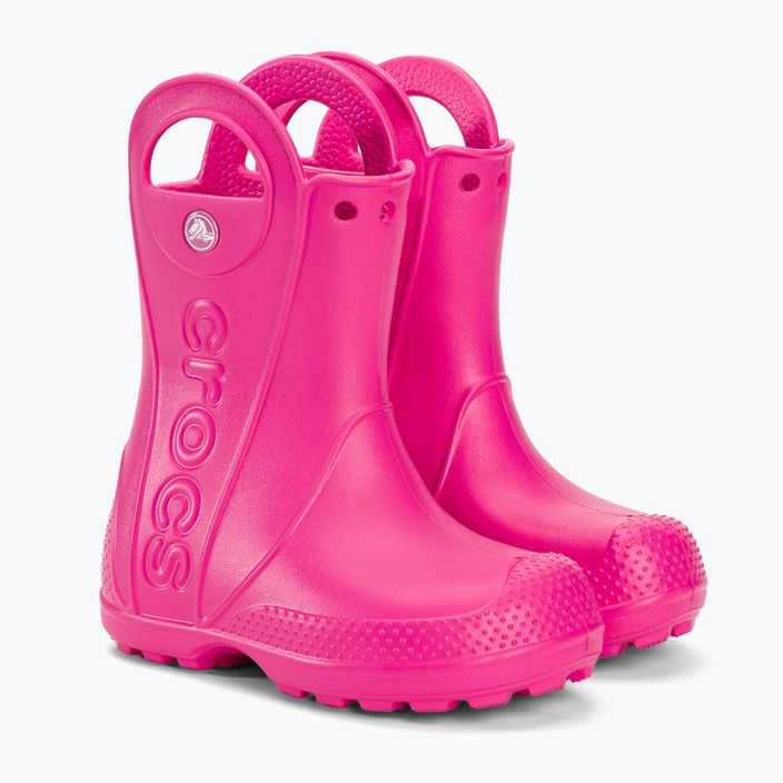 Gyermek gumicsizma Crocs Handle Rain Boot Kids candy pink 4