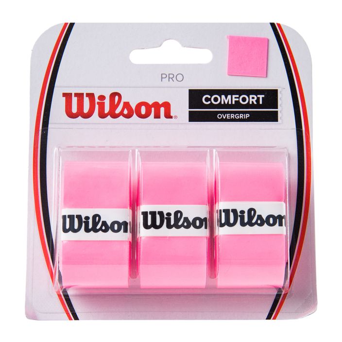 Wilson Pro Comfort Overgrip Pink WRZ4014PK+ Teniszütő csomagolása 2