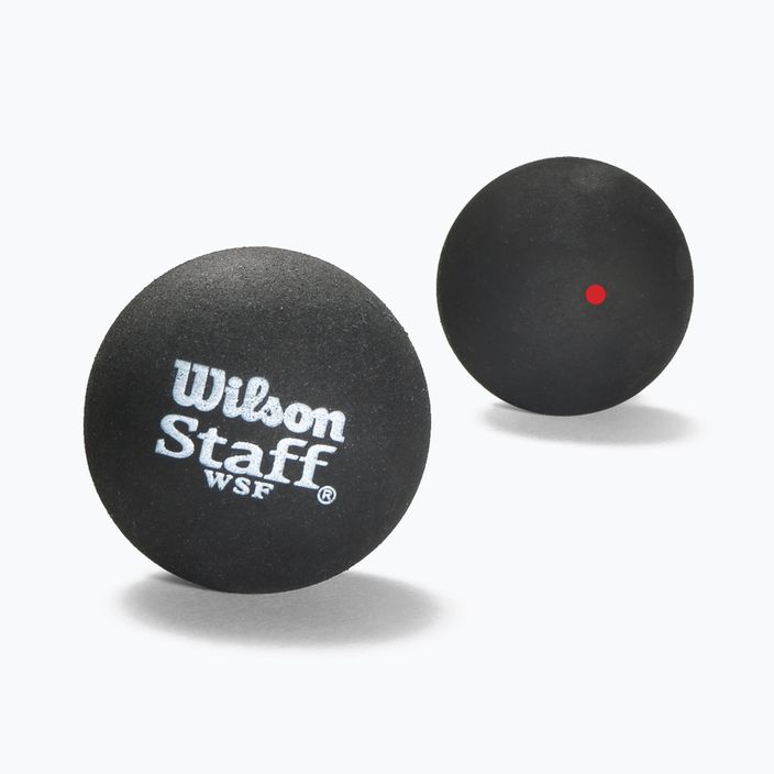 Wilson Squash Staff Squash 2 labda Red Dot fekete WRT617700+ 2