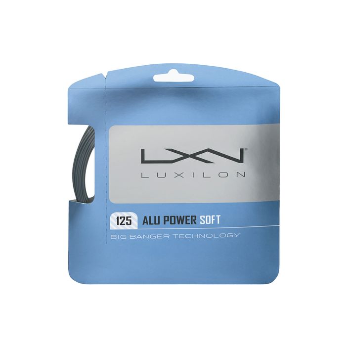 Tenisz húr Luxilon Alu Power Soft 125 ezüst WRZ990101 2