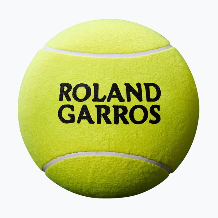 Wilson Roland Garros Mini Jumbo 5" sárga, autogramos teniszlabda 2