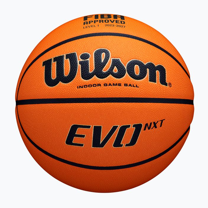 Wilson kosárlabda EVO NXT Fiba játék labda narancssárga 7-es méret