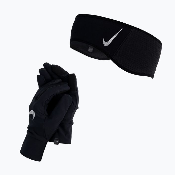 Nike Essential férfi karszalag + kesztyű szett fekete N1000597-082
