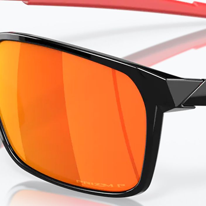 Oakley Portal X polírozott fekete/prizm rubin polarizált napszemüveg 11
