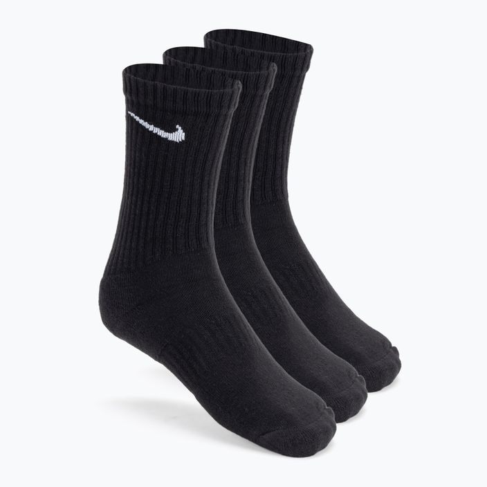 Nike Everyday Cushioned Crew zokni 3 pár fekete/fehér