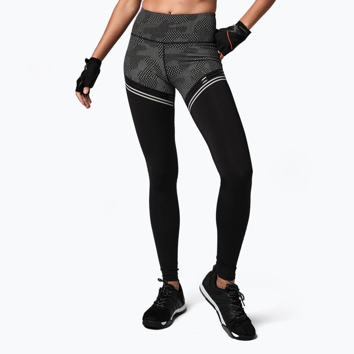 Női leggings STRONG ID Performance fekete-szürke Z1B01337