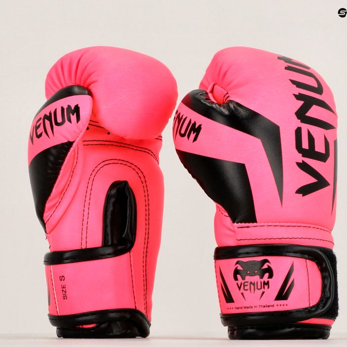Gyermek bokszkesztyűk Venum Elite Boxing fluo pink 11