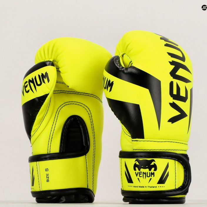 Gyermek bokszkesztyűk Venum Elite Boxing neo yellow 10