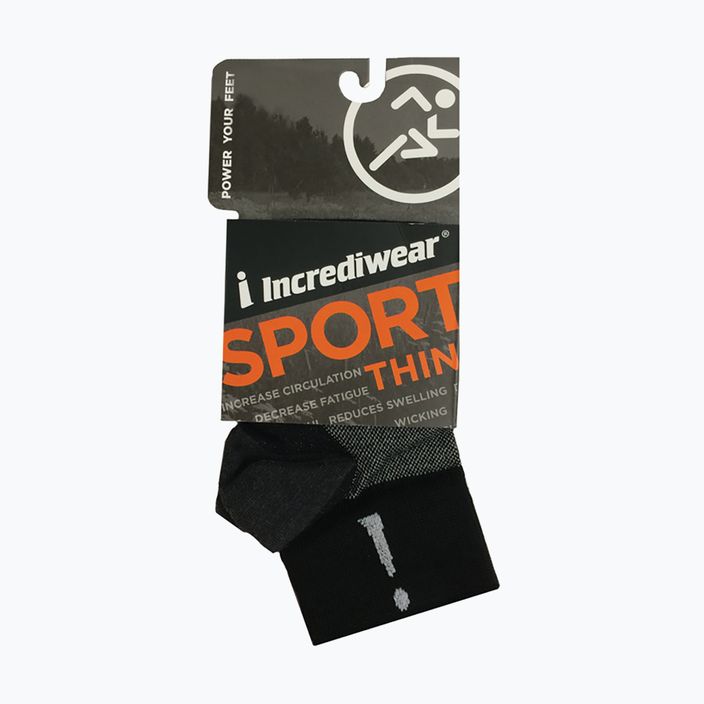 Incrediwear Sport Thin kompressziós zokni fekete BP202 3