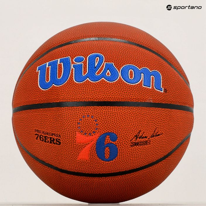 Wilson NBA Team Alliance Philadelphia 76ers kosárlabda barna WTB3100XBPHI 6