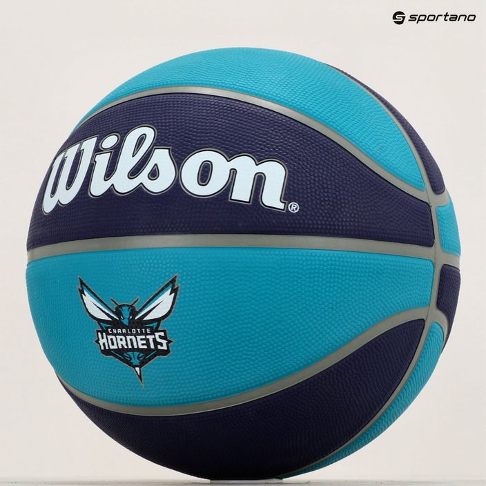 Wilson NBA Team Tribute Charlotte Hornets kosárlabda, kék WTB1300XBCHA 7