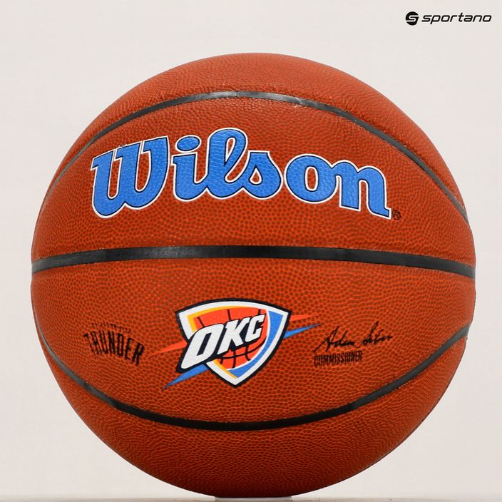 Wilson NBA Team Alliance Oklahoma City Thunder kosárlabda barna WTB3100XBOKC 6