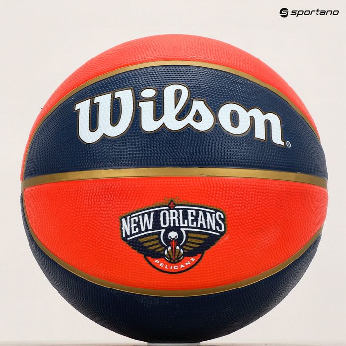 Wilson NBA Team Tribute New Orleans Pelicans kosárlabda gesztenyebarna WTB1300XBNO 7