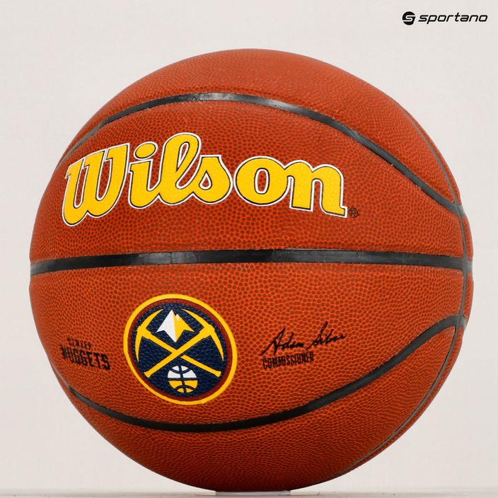 Wilson NBA Team Alliance Denver Nuggets kosárlabda barna WTB3100XBDEN 6