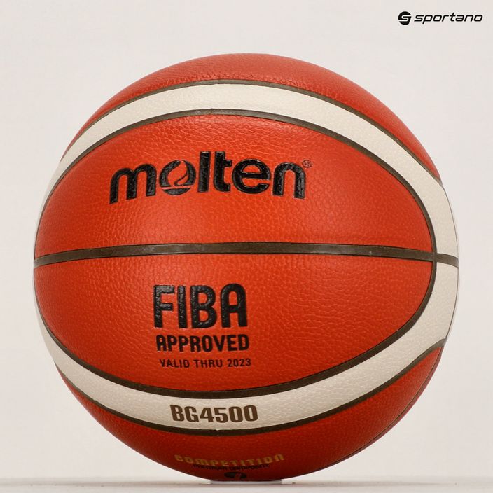 Kosárlabda Molten B7G4500 FIBA orange/ivory méret 7 8