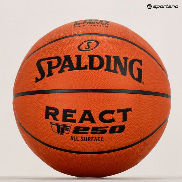Spalding kosárlabda TF-250 React Logo FIBA narancssárga 76967Z 6