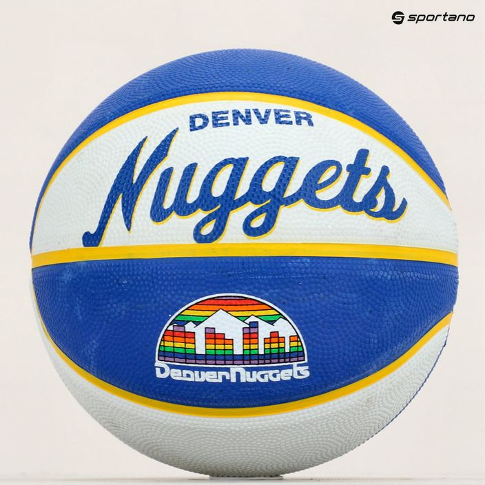 Mini kosárlabda Wilson NBA csapat Retro Mini Denver Nuggets kék WTB3200XBDEN 5