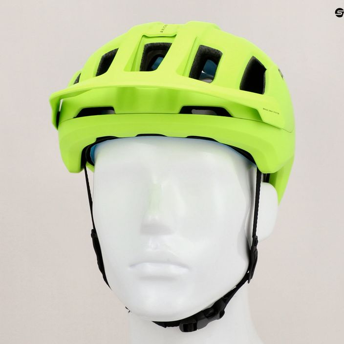 Kerékpáros sisak POC Axion SPIN fluorescent yellow/green matt 9
