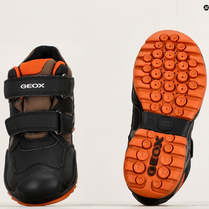 Junior cipő Geox New Savage Abx black/dark orange 15