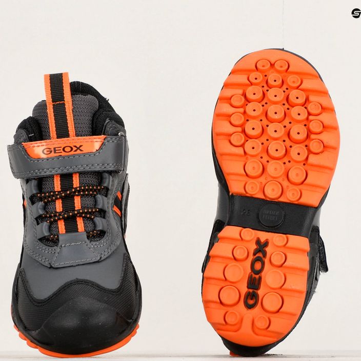 Junior cipő Geox New Savage Abx dark grey/orange 15