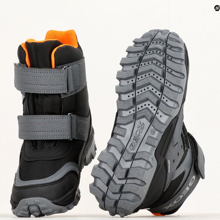 Junior cipő Geox Himalaya Abx black/orange 15
