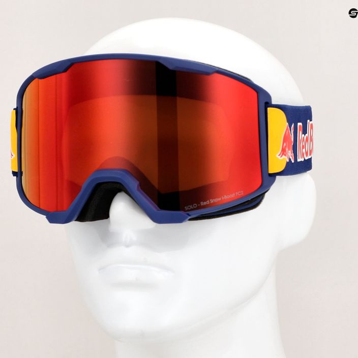 Red Bull SPECT Solo S2 matt sötétkék/kék/barna/piros tükör síszemüveg 4