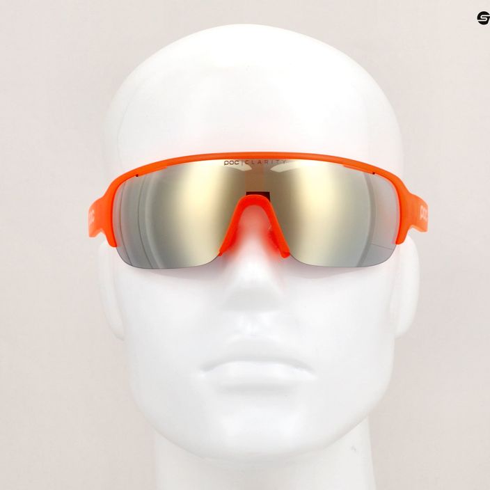 POC Do Half Blade fluoreszkáló narancssárga áttetsző kerékpáros szemüveg 10