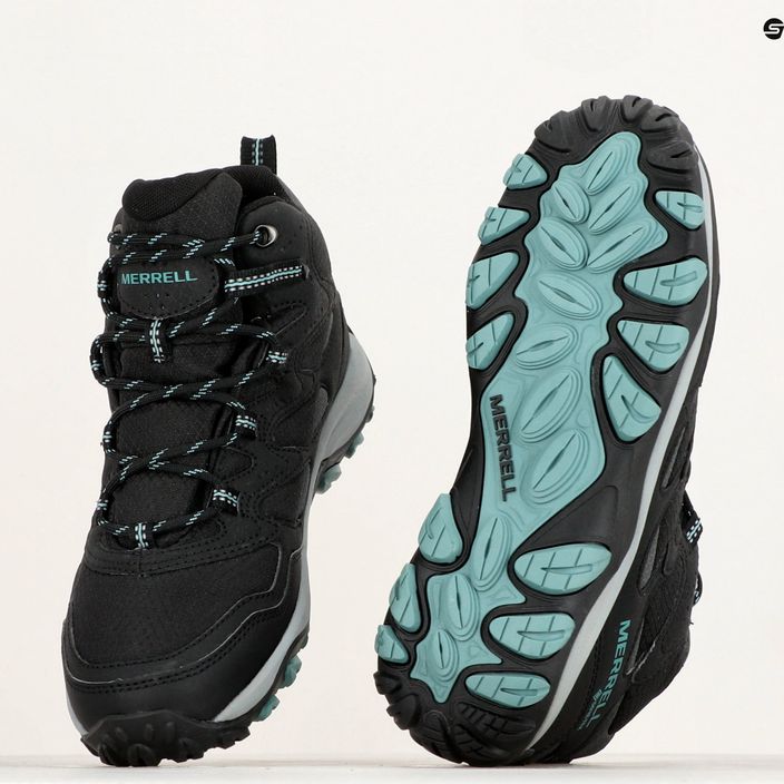 Női túracipő Merrell West Rim Sport Mid GTX fekete 8