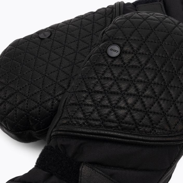 Női fűtött sí kesztyű LENZ Heat Glove 6.0 ujj sapka kesztyű fekete 1206 5